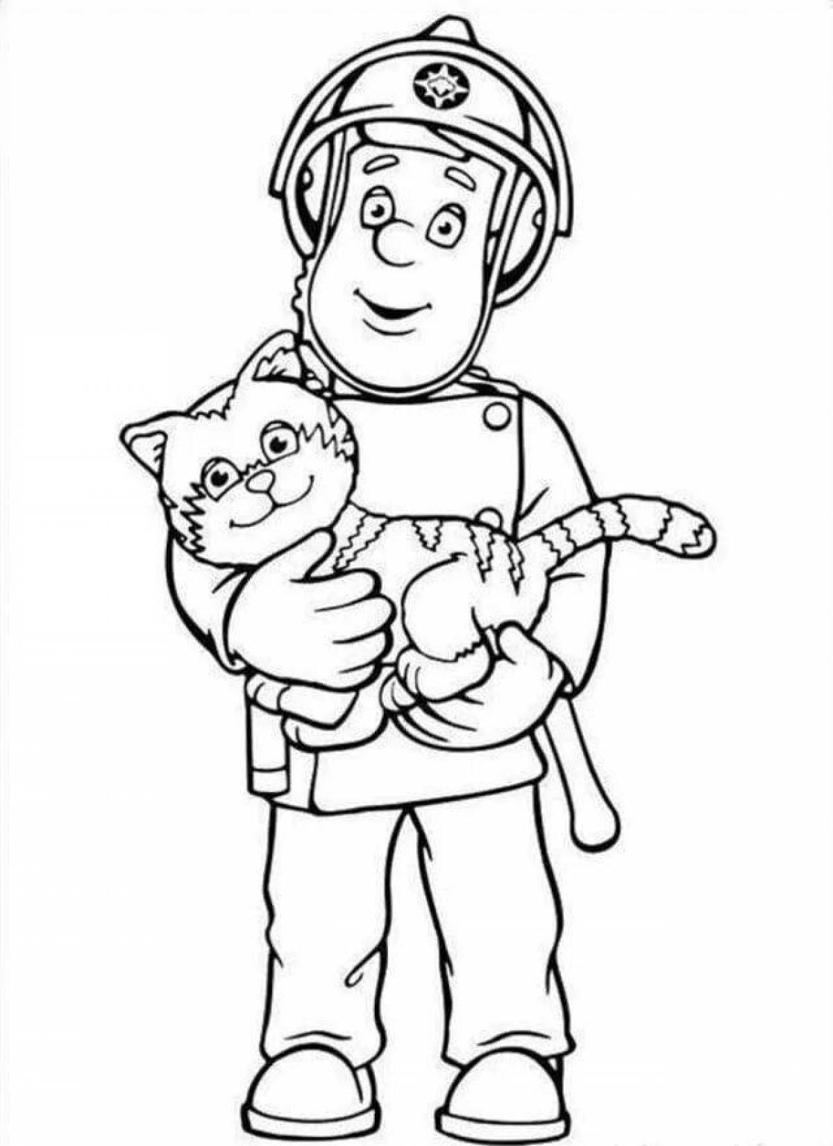 Dynamic Rescuers coloring page