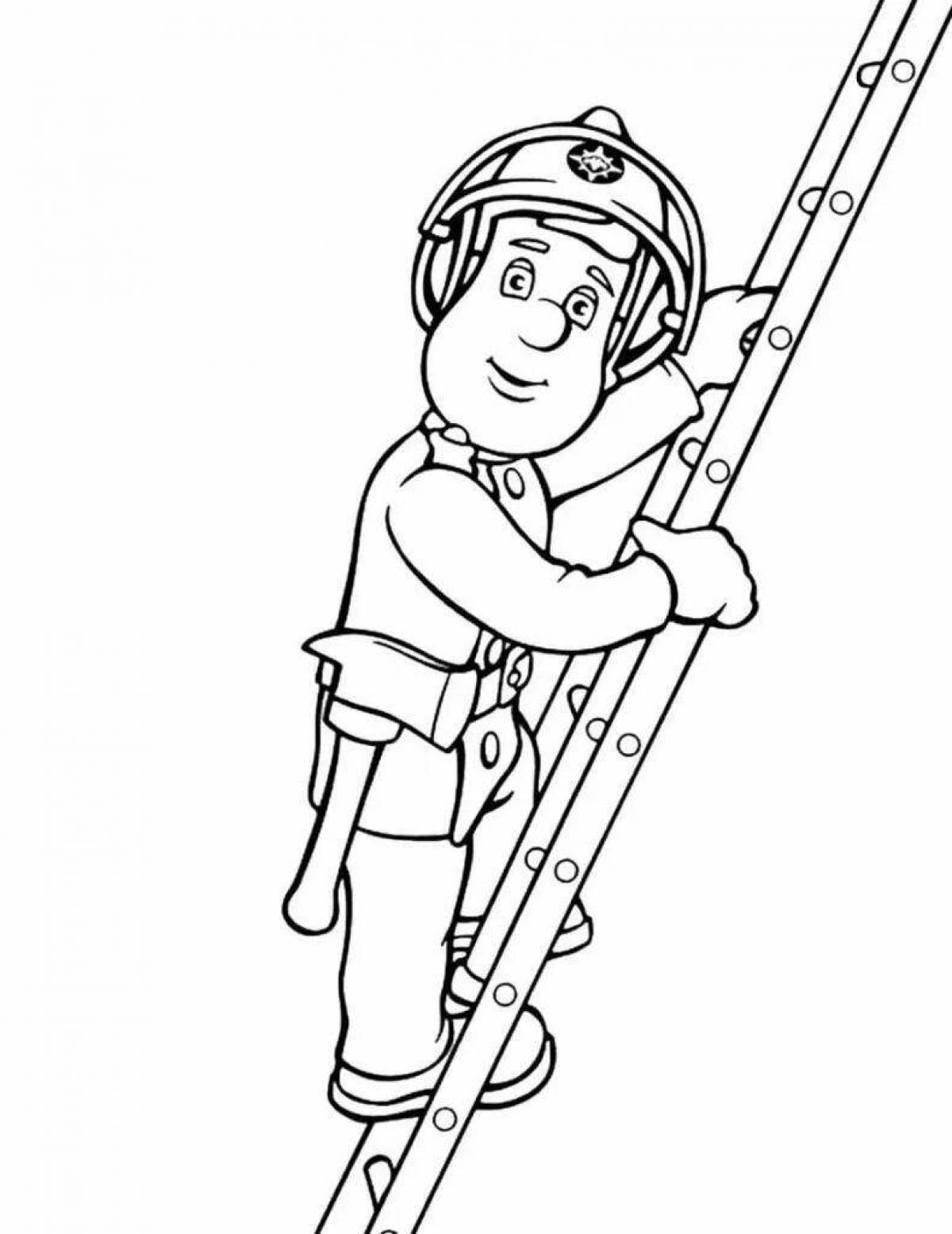 Coloring page funny lifeguards