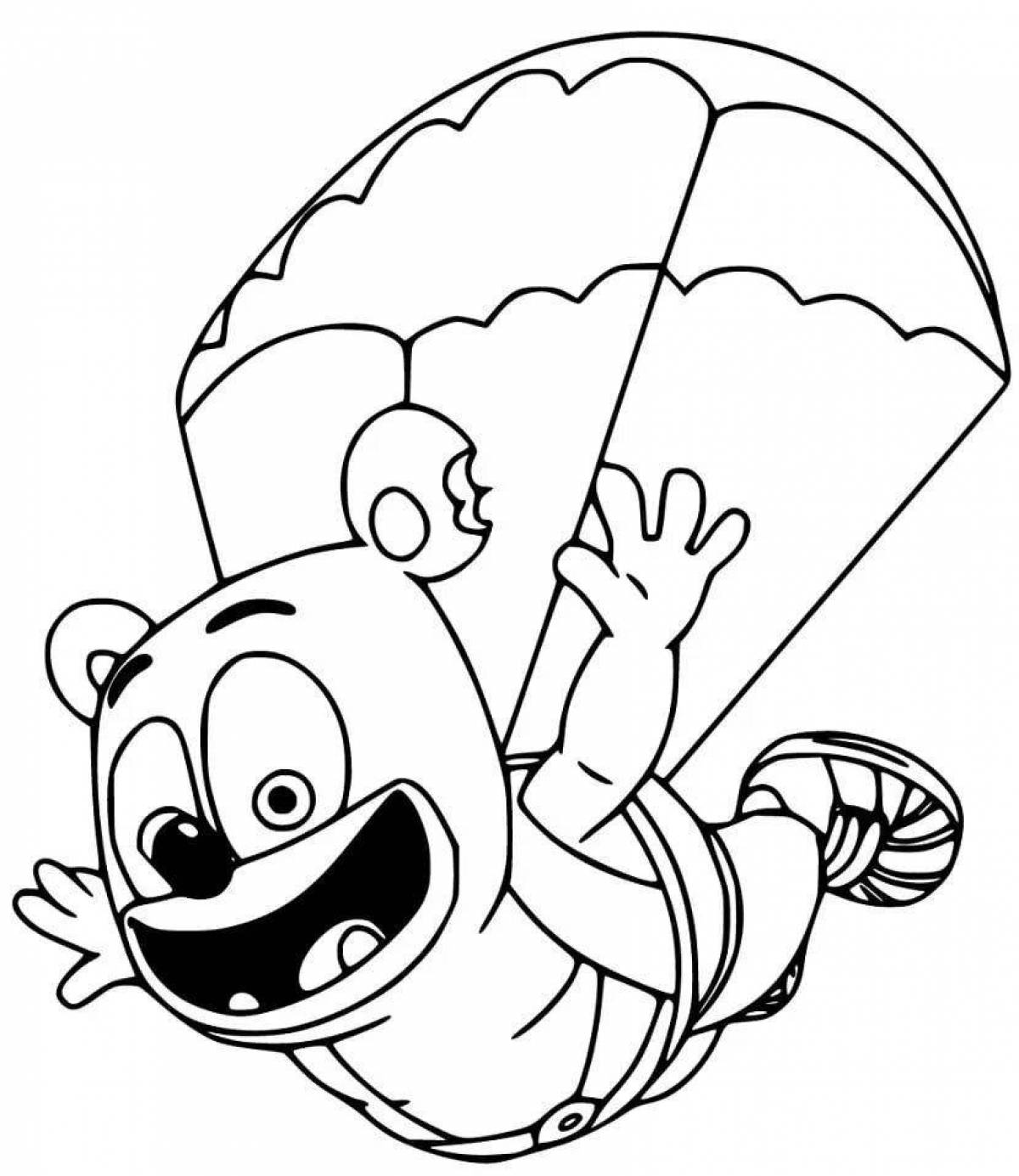 Playful humber coloring page