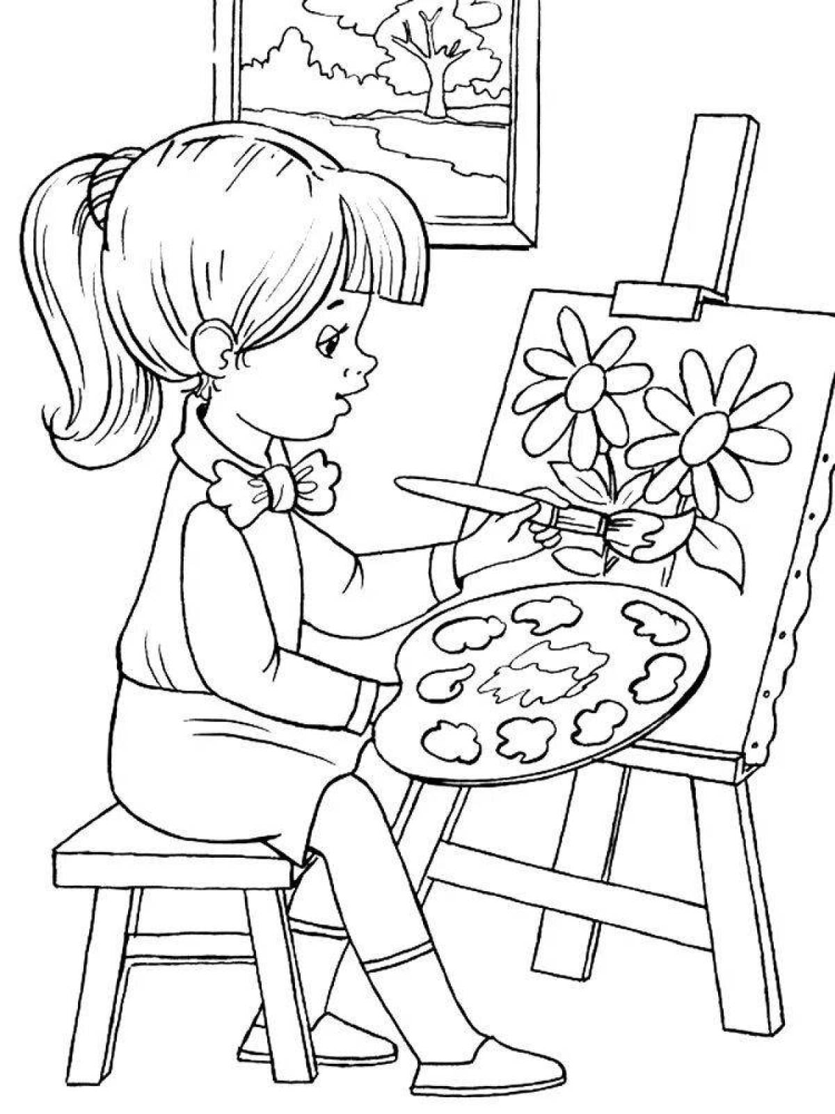 Coloring splatter coloring how to draw a coloring book