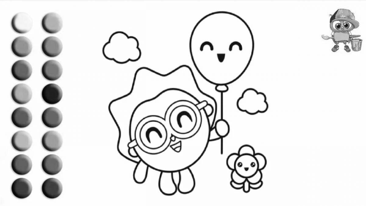 Coloring book happy bell for little kids