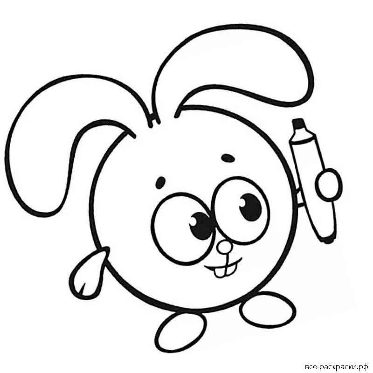 Adorable bell coloring page for little kids