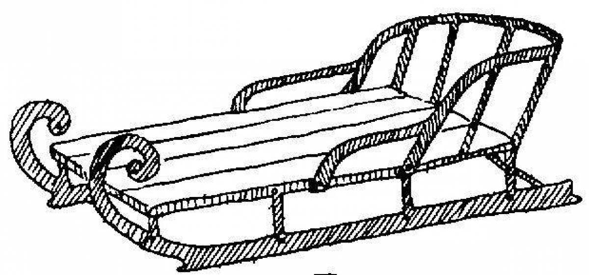 Сани рисунок карандашом. Санки. Санки раскраска для детей. Раскачка для детей санки. Санки рисунок карандашом.