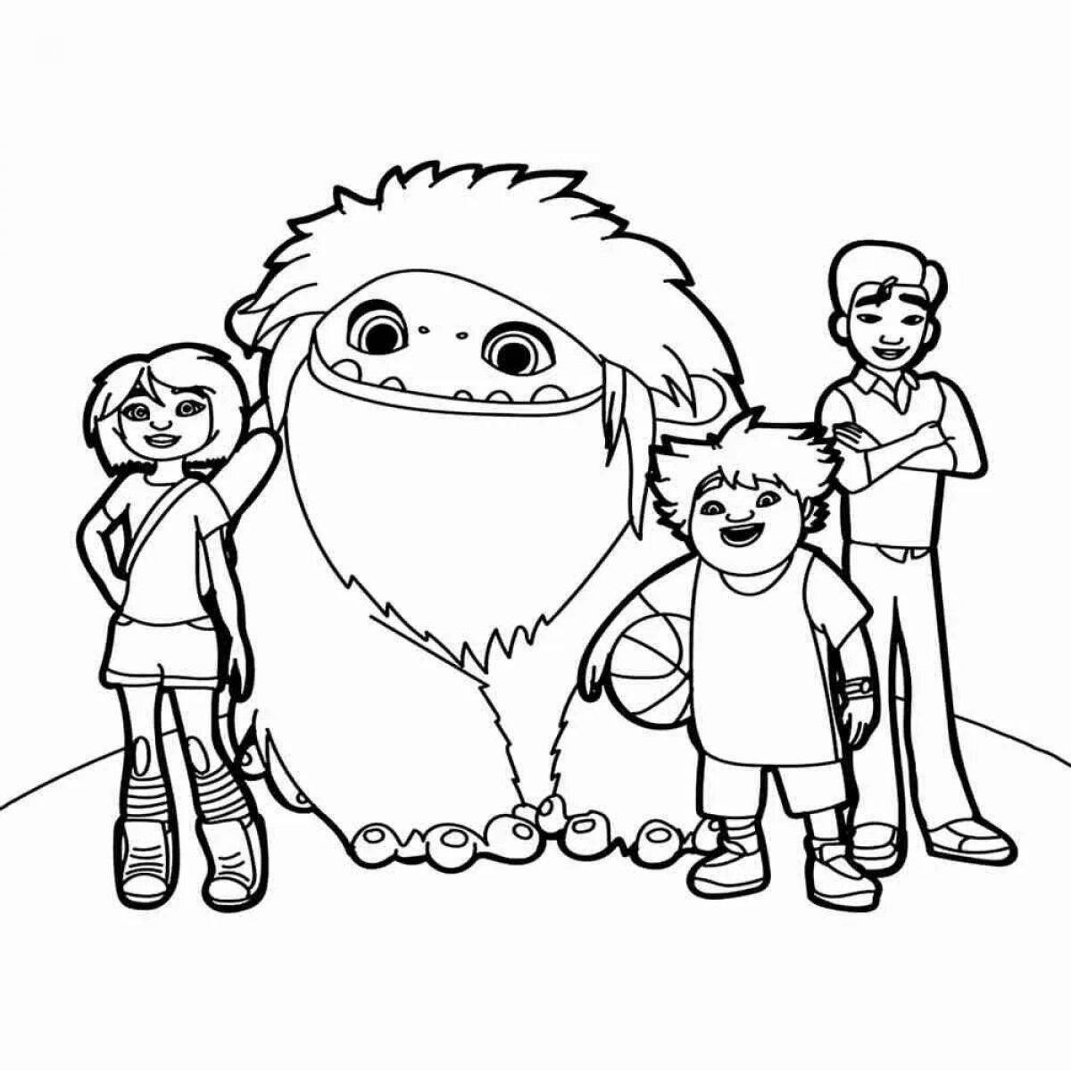 Attractive brownie date coloring page