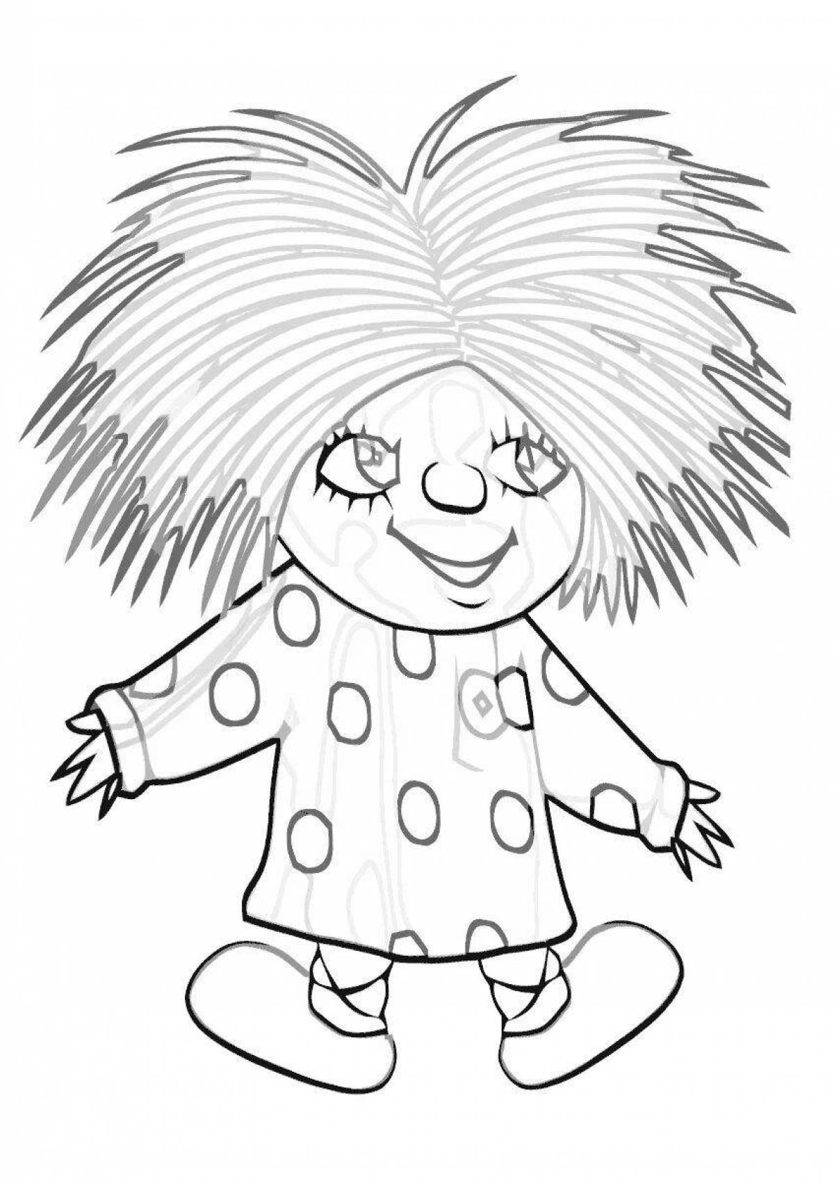 Playful brownie coloring page