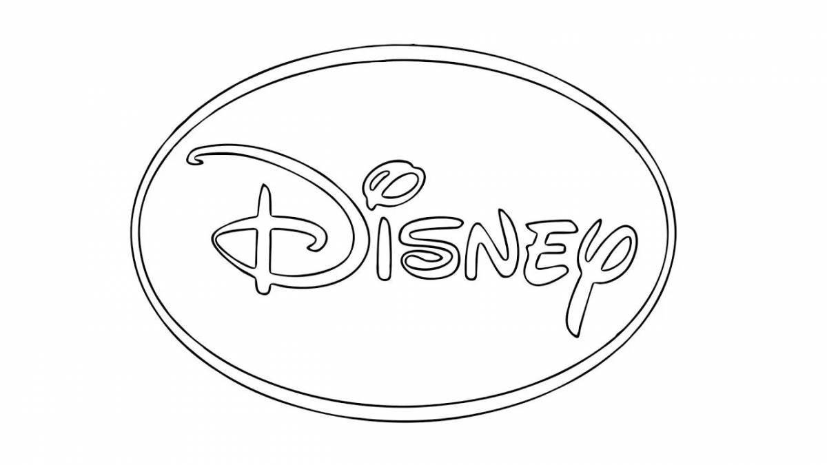 Charming logo coloring page