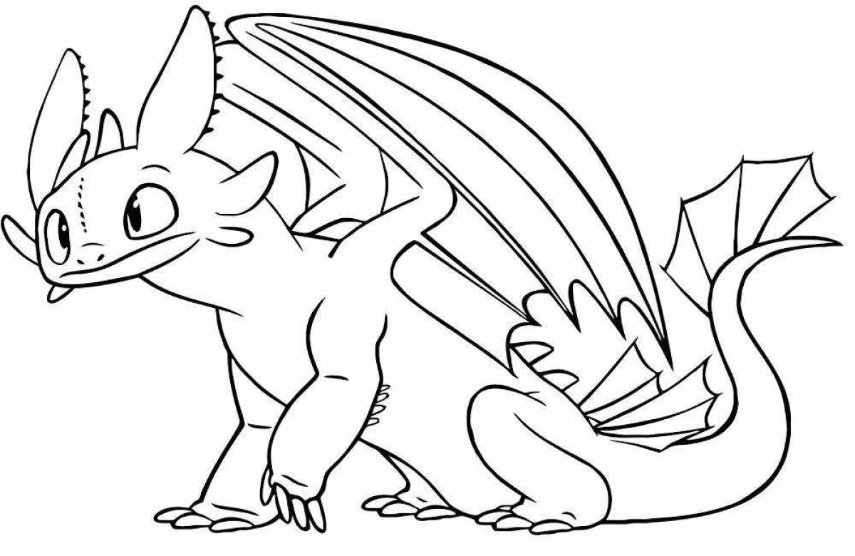 Remarkable toothless dragon coloring book
