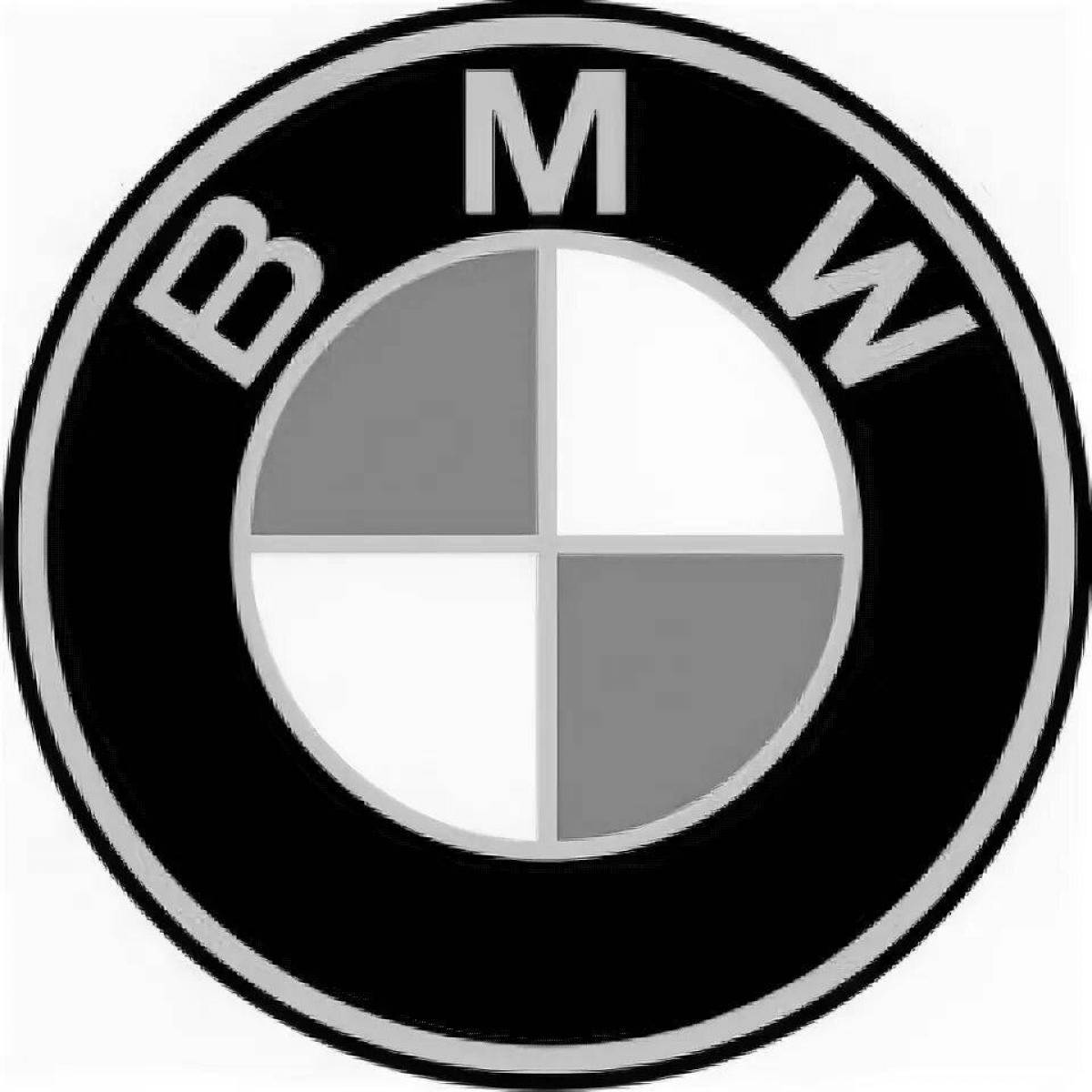 Coloring funny bmw icon
