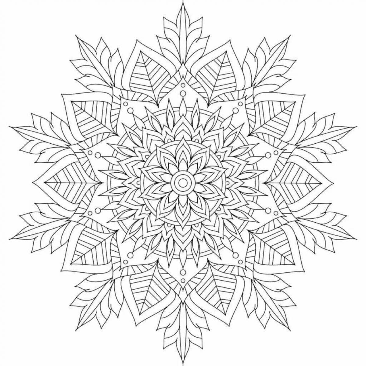 Relaxing coloring book antistress winter