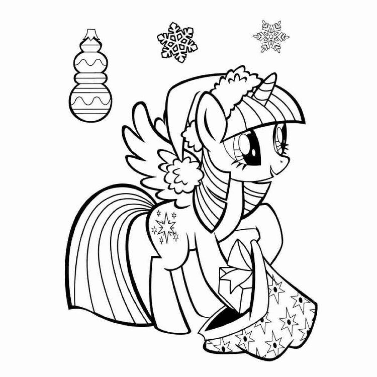 Glowing coloring pages sparkling princess