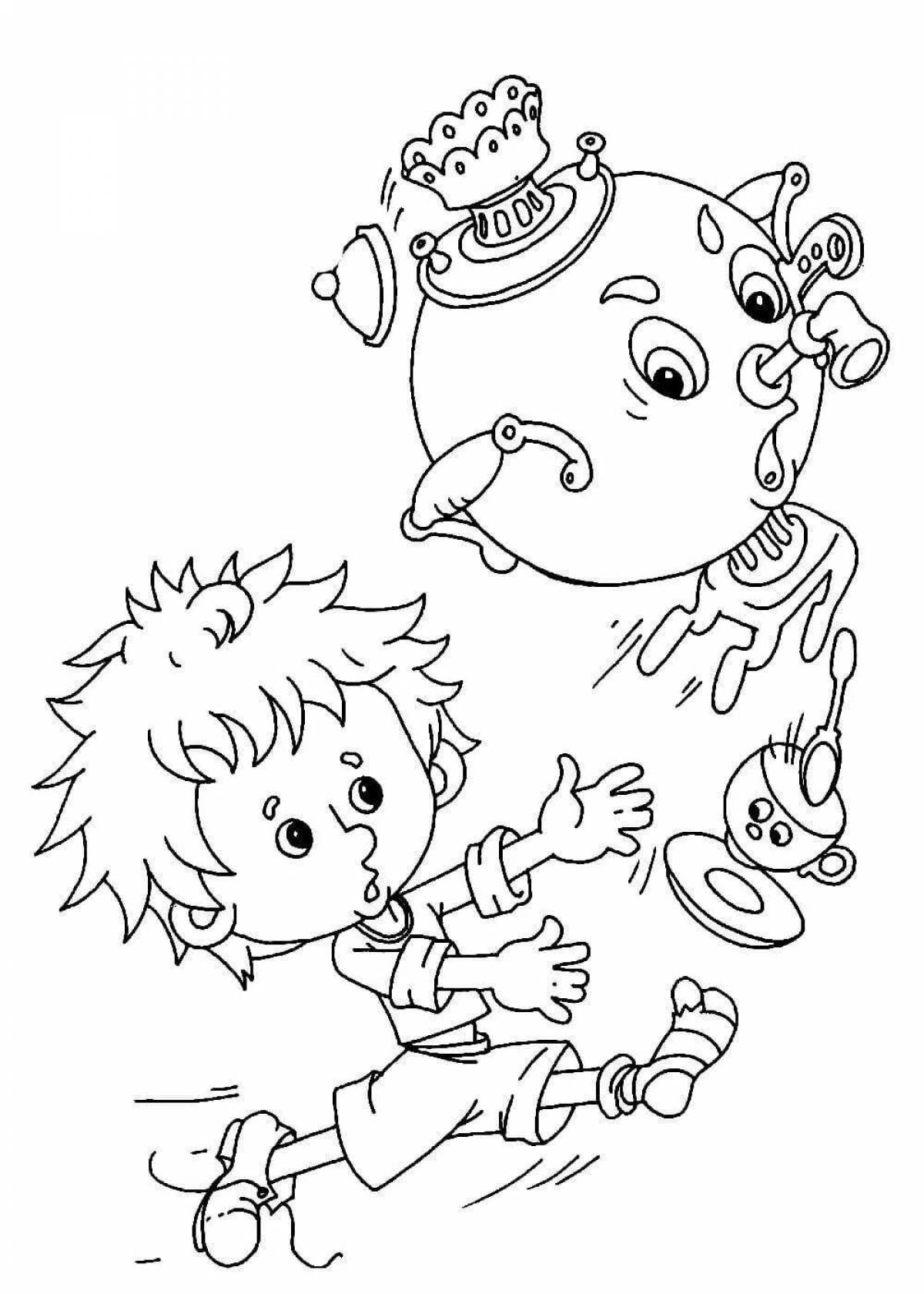 Coloring book Joyful Chukovsky's fairy tale