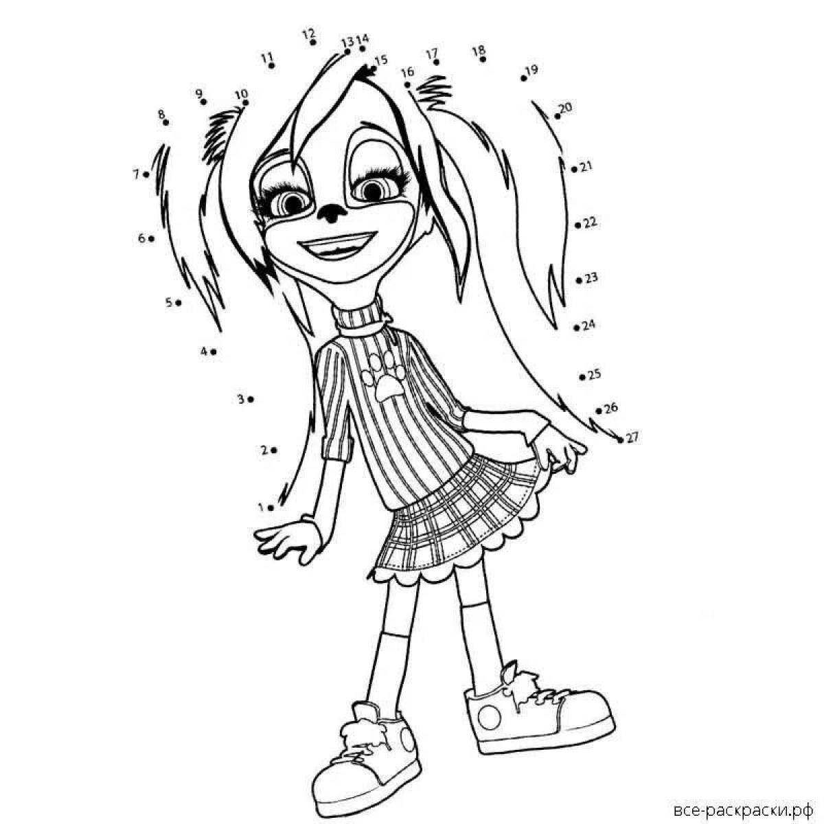 Fabulous barboskin coloring pages for girls