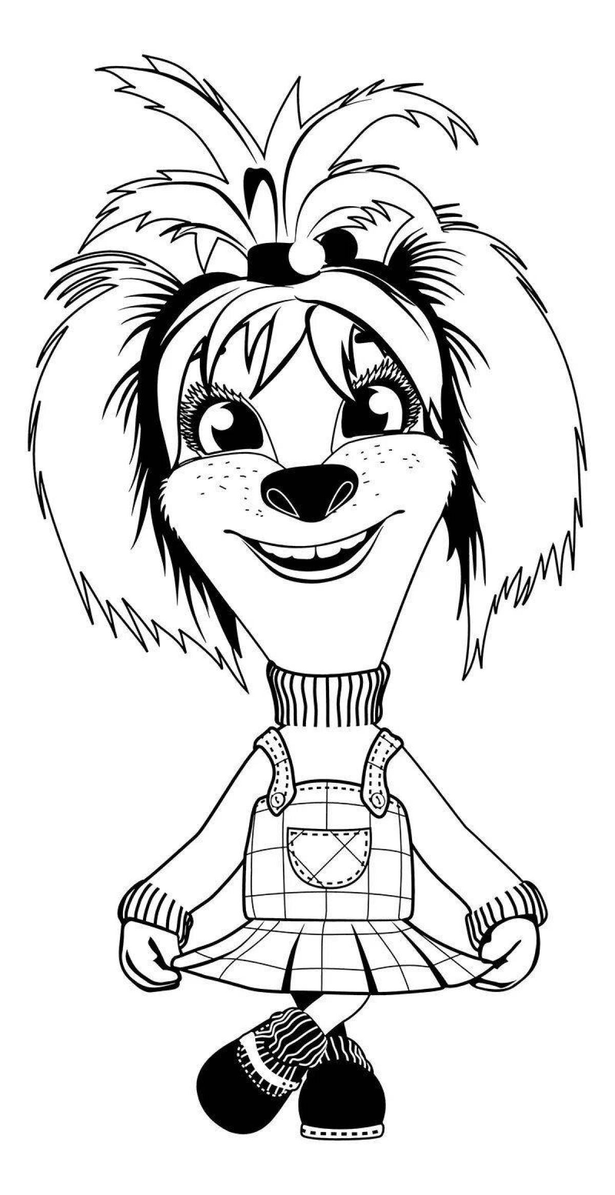 Creative barboskin coloring pages for girls