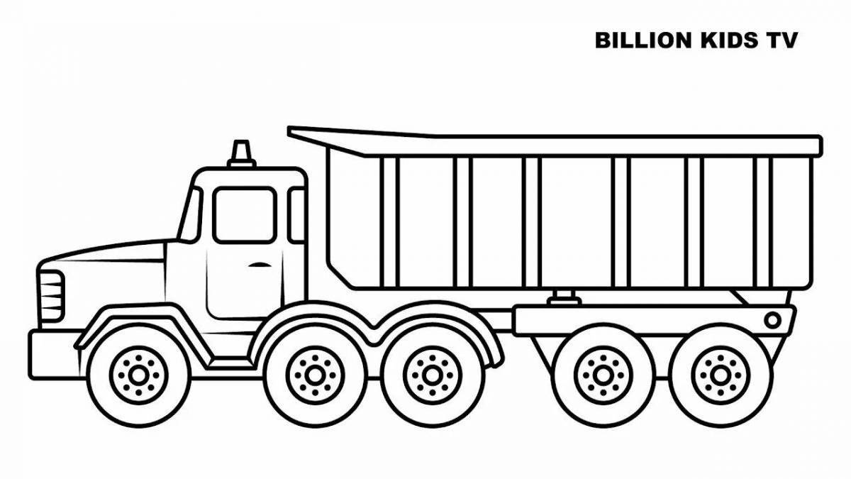 Sparkling Trailer Coloring Page
