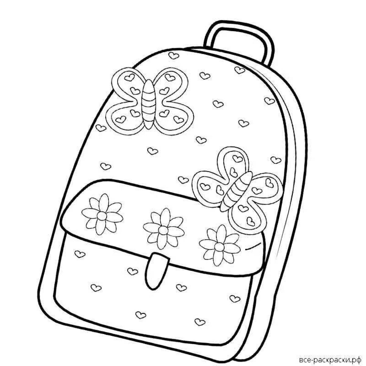 Изысканная сумка-раскраска для малышей