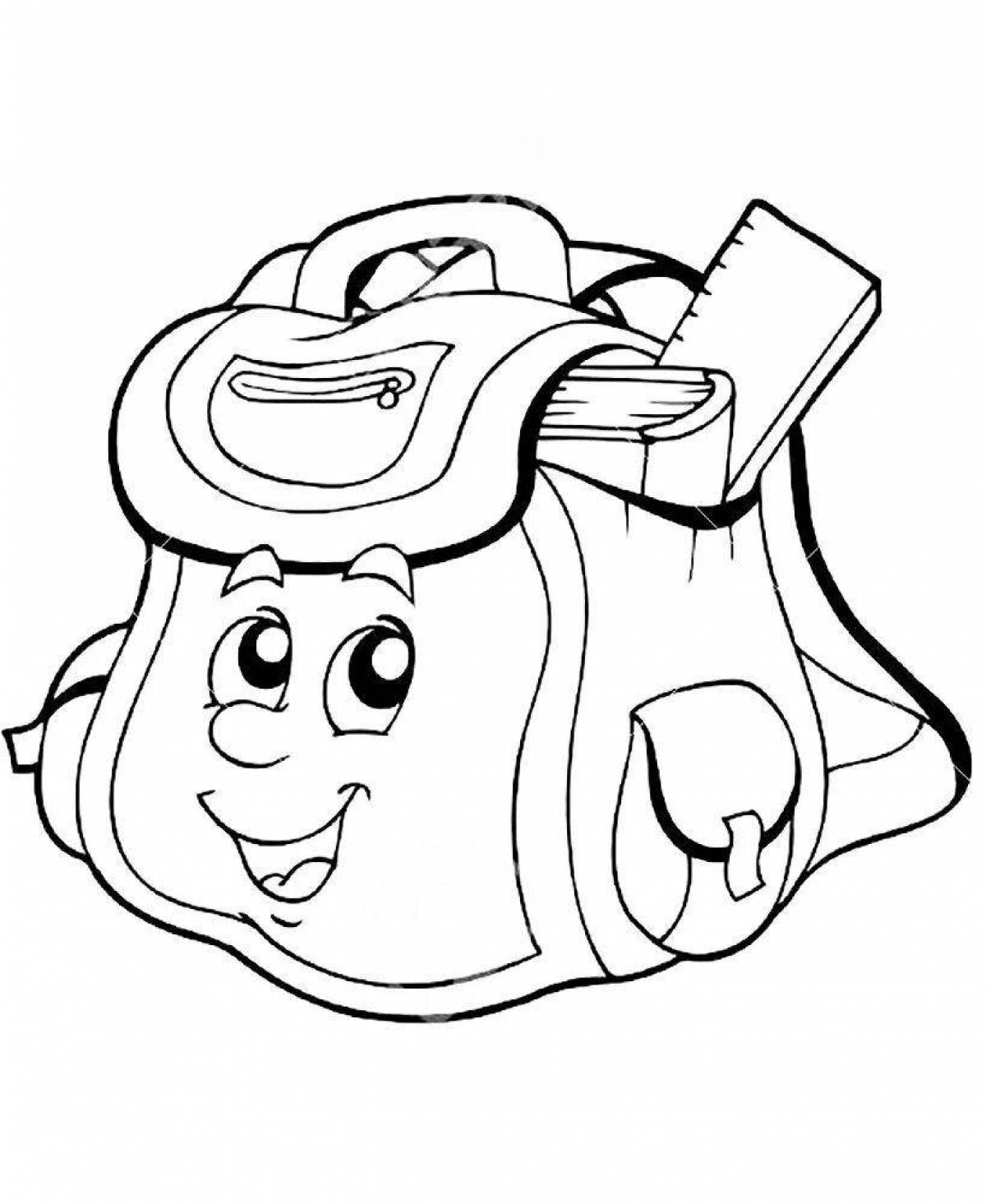 Coloring book cute backpack for kids