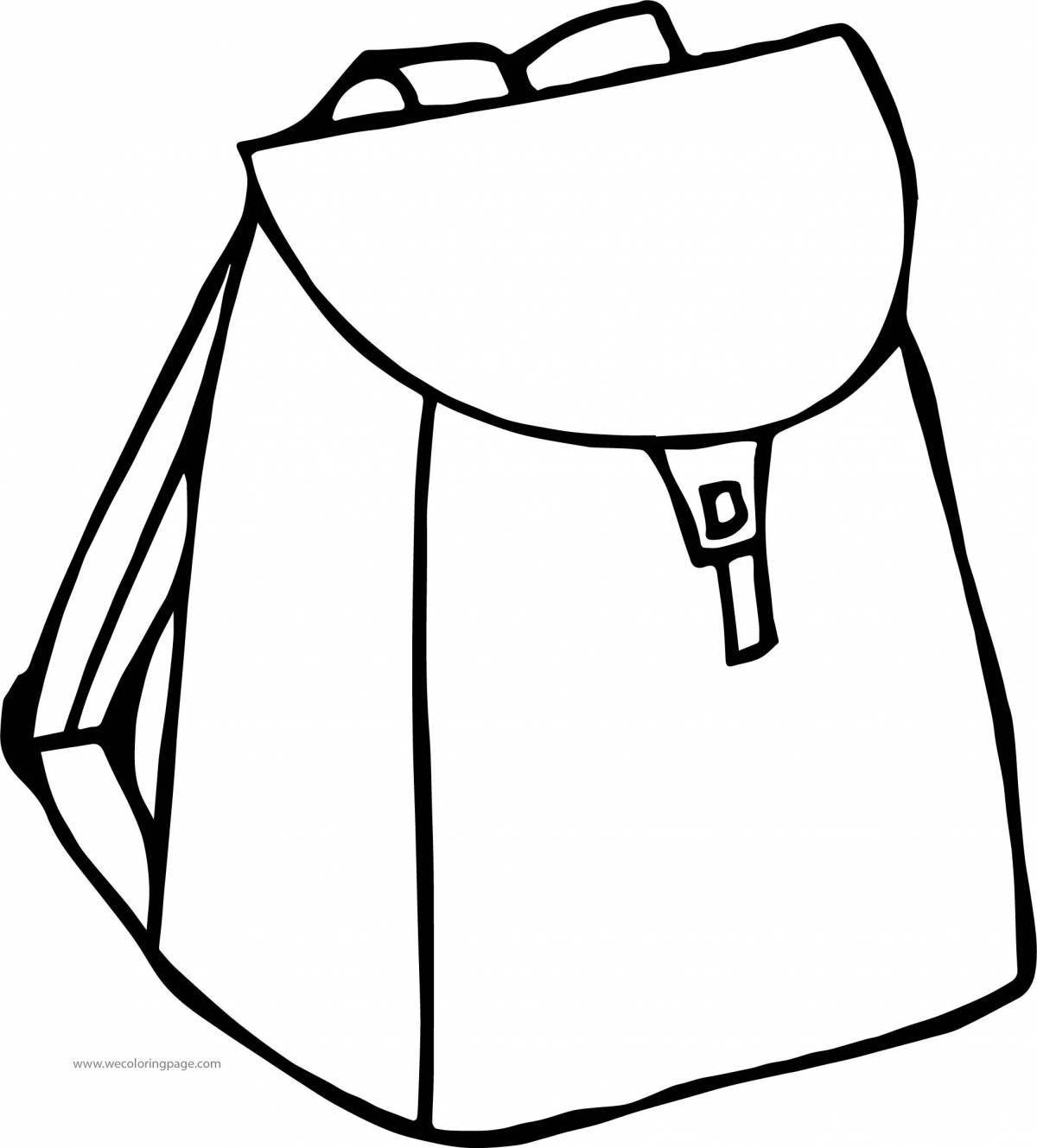Incredible backpack coloring book for kids