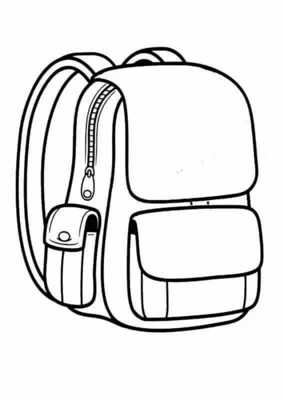 Coloring book cute backpack for kids