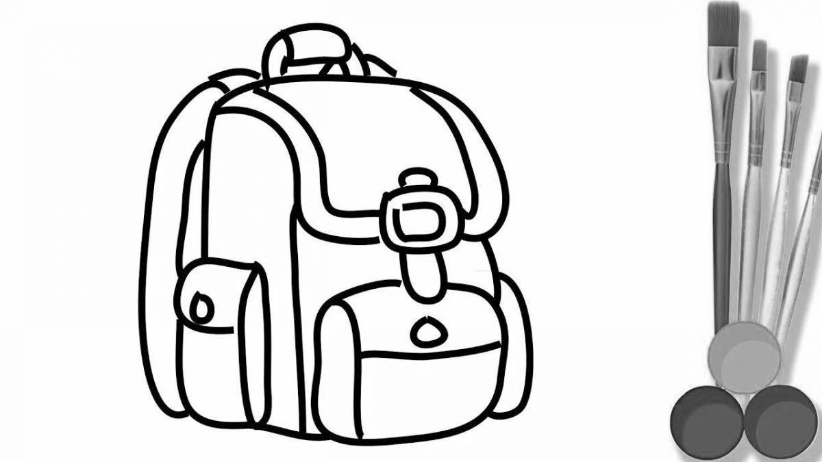 Coloring book exquisite backpack for children