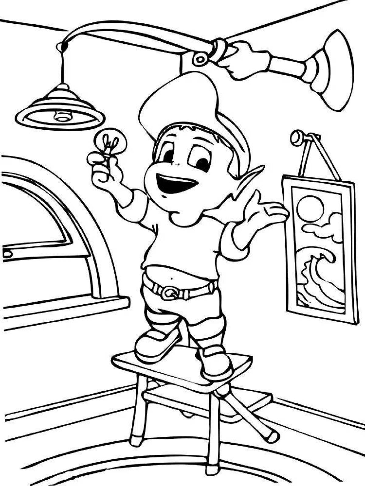 Creative Child Safety Coloring Page