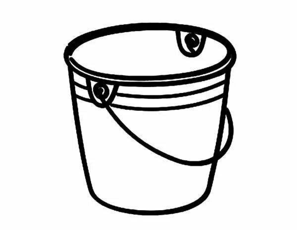 Fun coloring bucket for kids