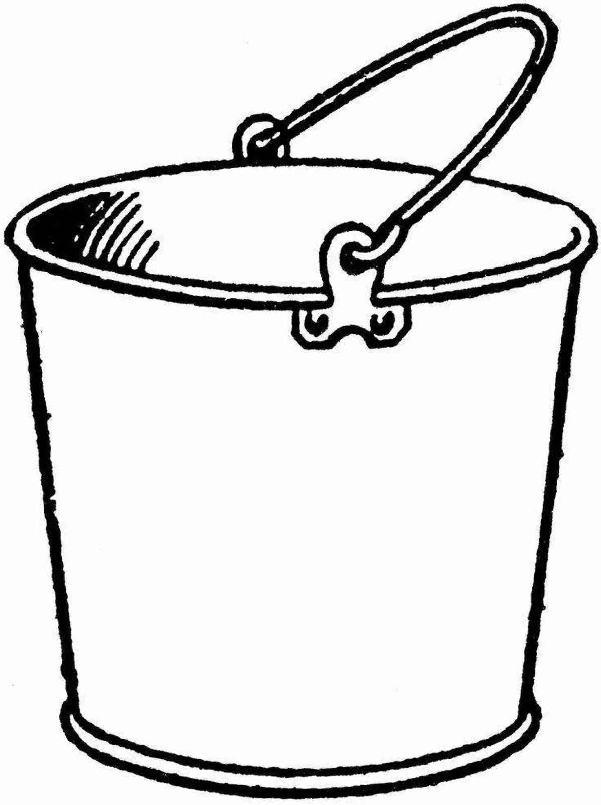Great bucket coloring book for kids