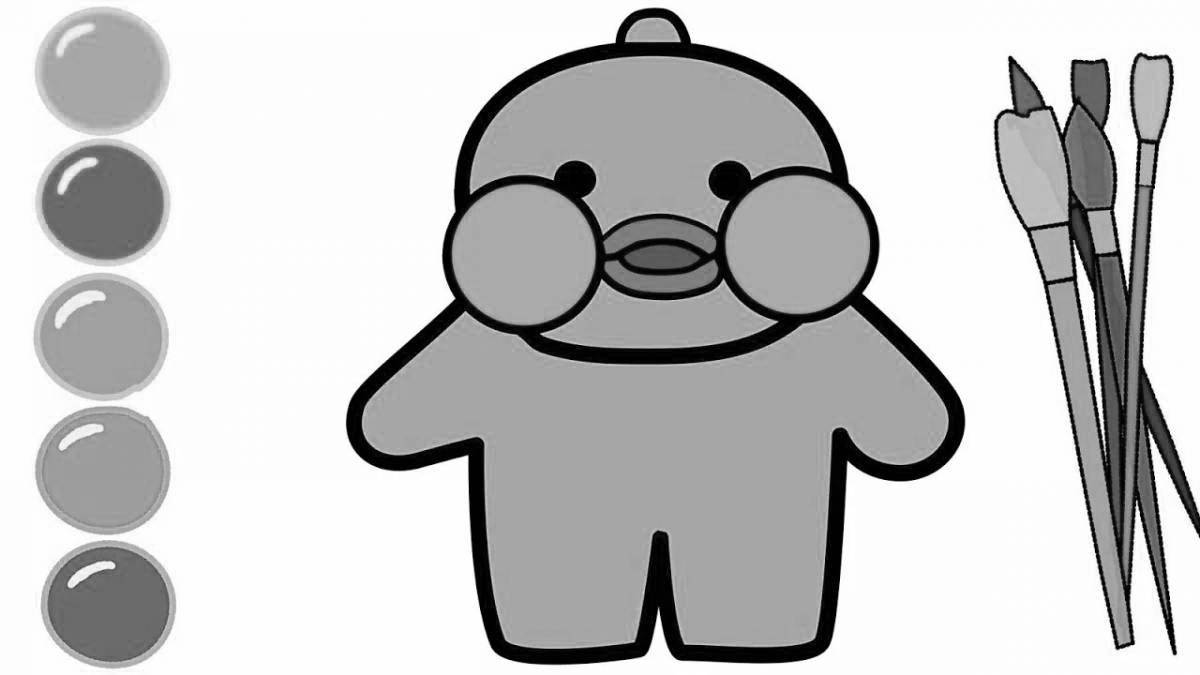 Radiant little duck coloring page - lalafanfan