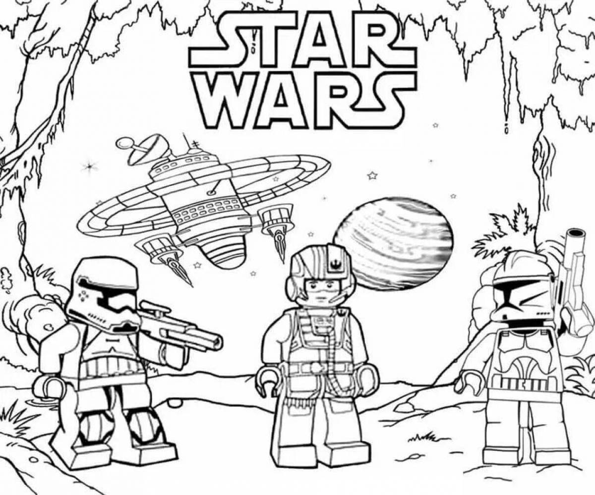 Раскраски Лего Звёздные войны