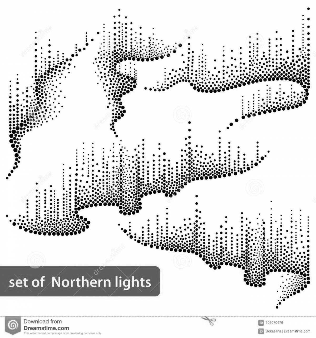 Awesome northern lights coloring book for kids