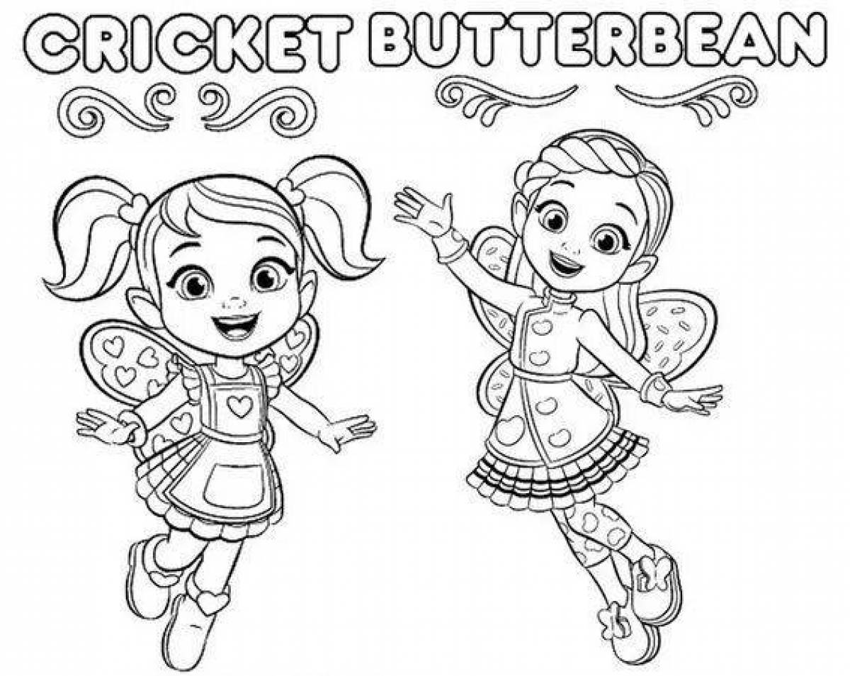 Favorite cafe butterbean coloring page