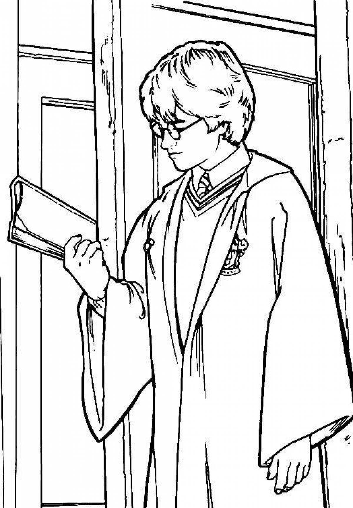 Harry Potter and Philosopher's Stone Mystical Coloring Page