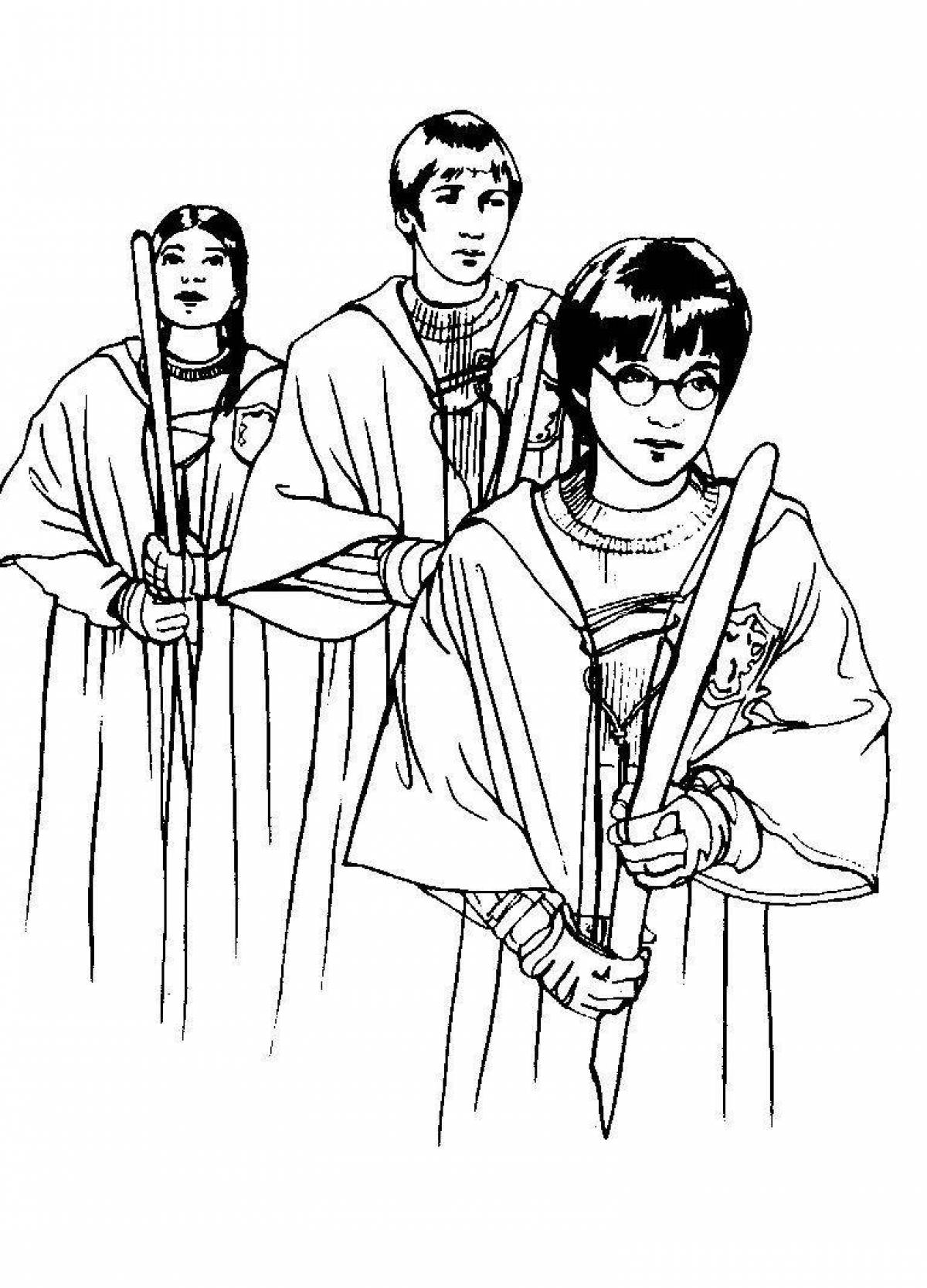 Fantastic harry potter and the philosopher's stone coloring book