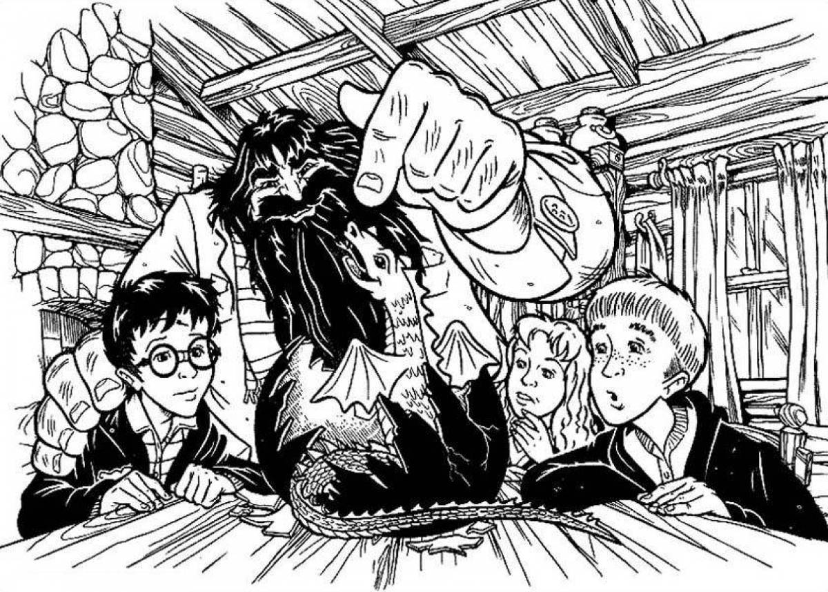 Luxury coloring harry potter and the philosopher's stone