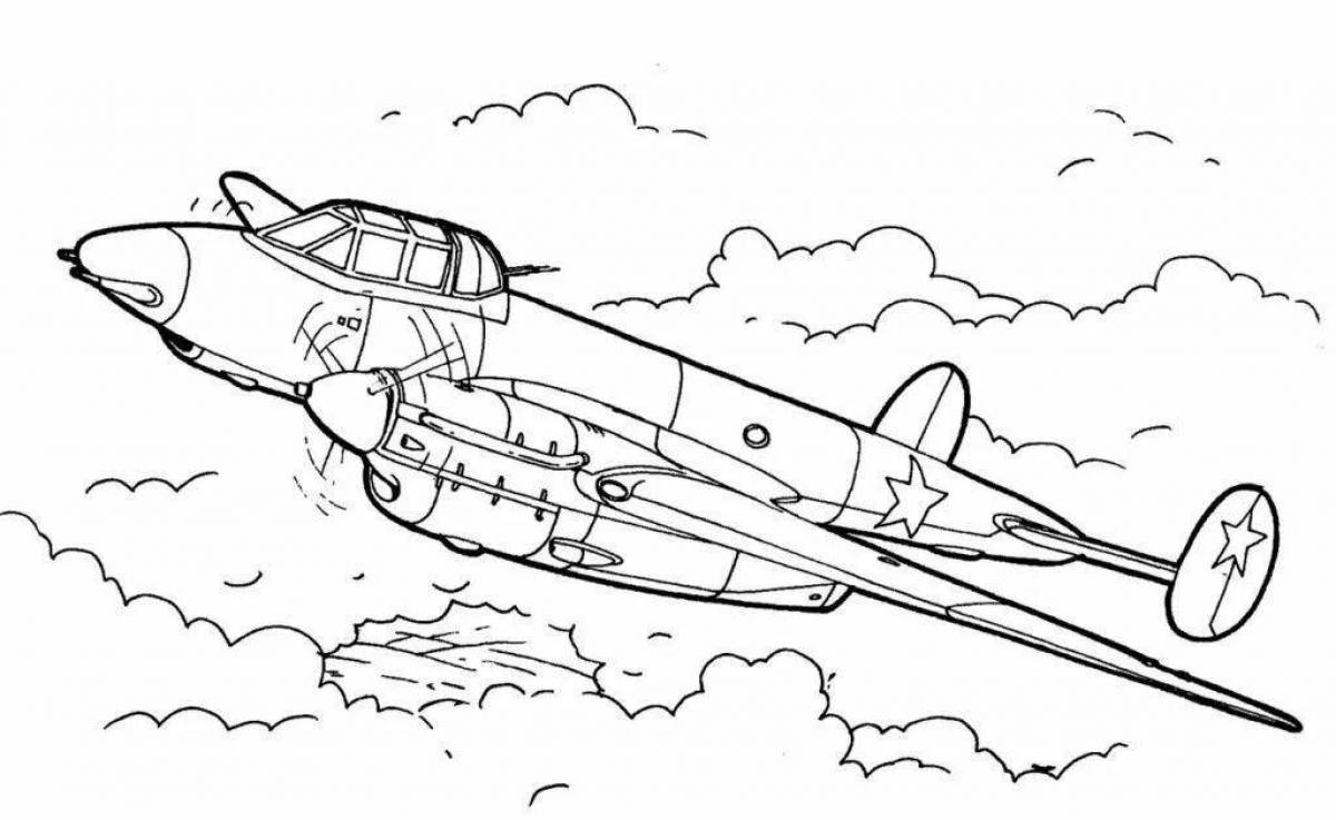 Large military coloring book for 6-7 year olds