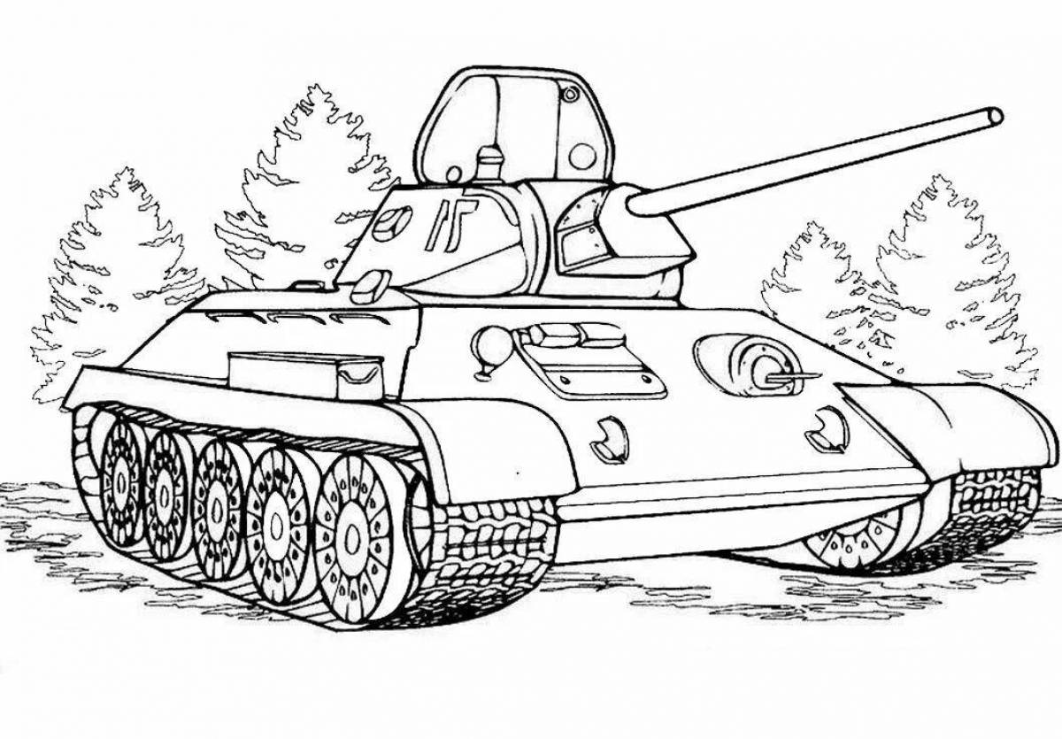 Animated war coloring book for 6-7 year olds