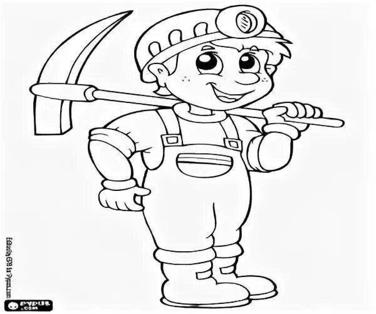 Miner creative coloring