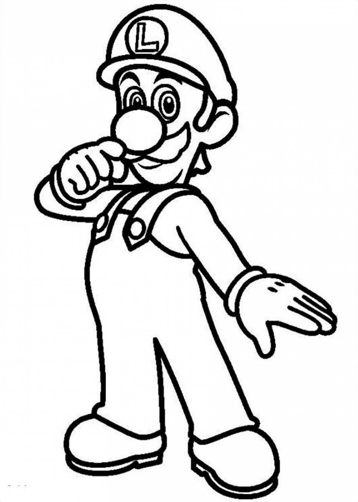 Luigi's creative coloring