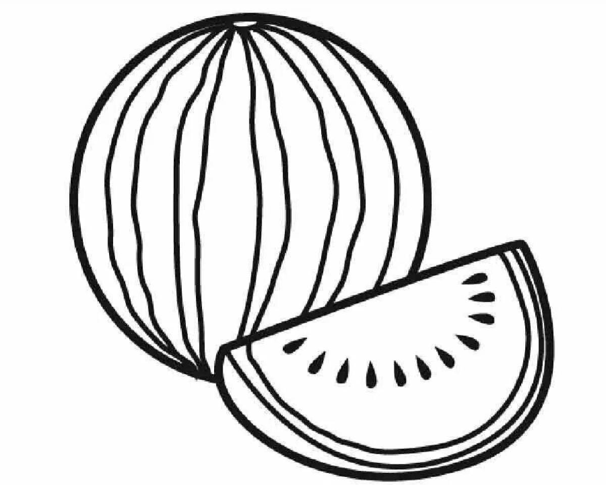 Watermelon coloring book in color package