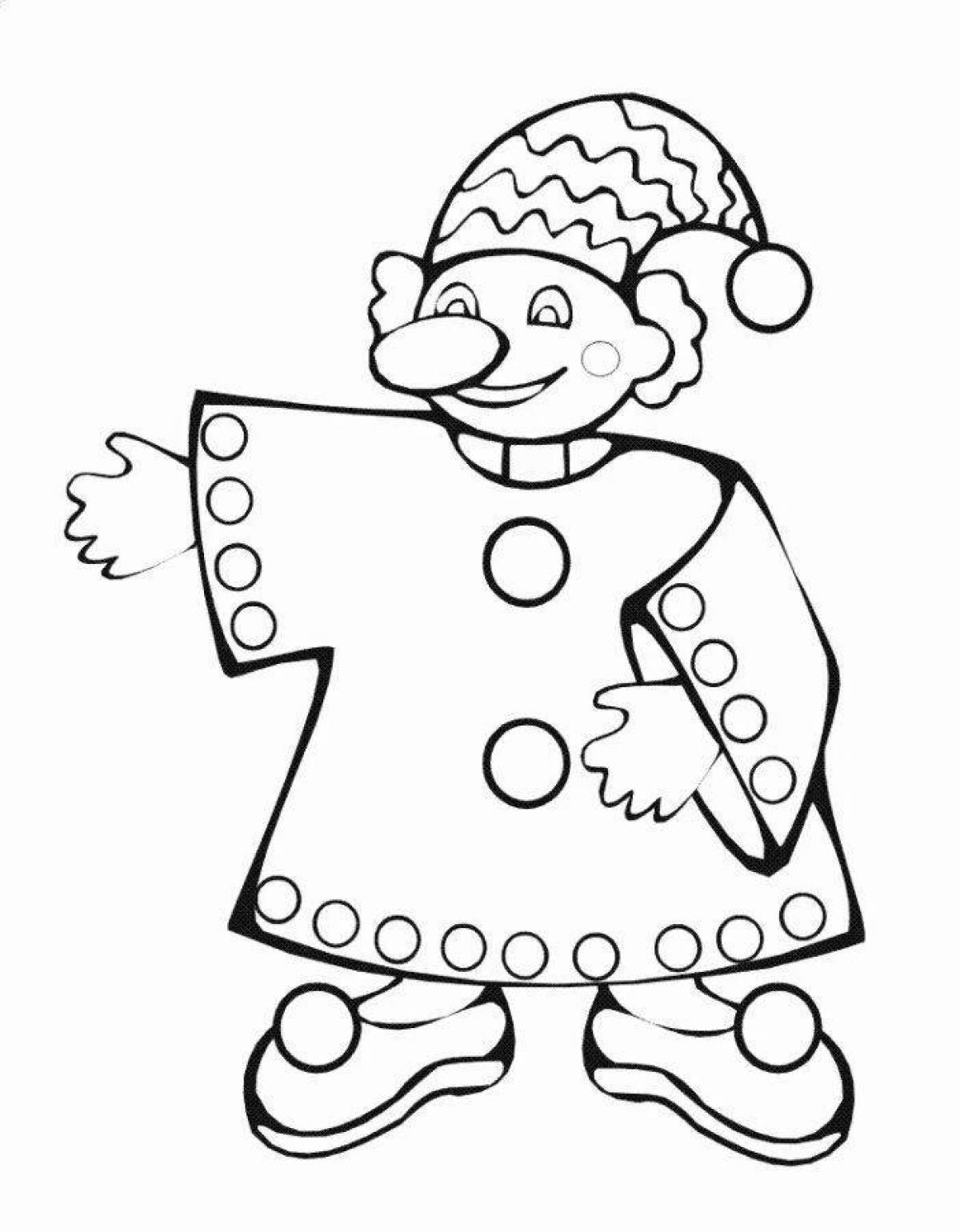 Jester's funny coloring book