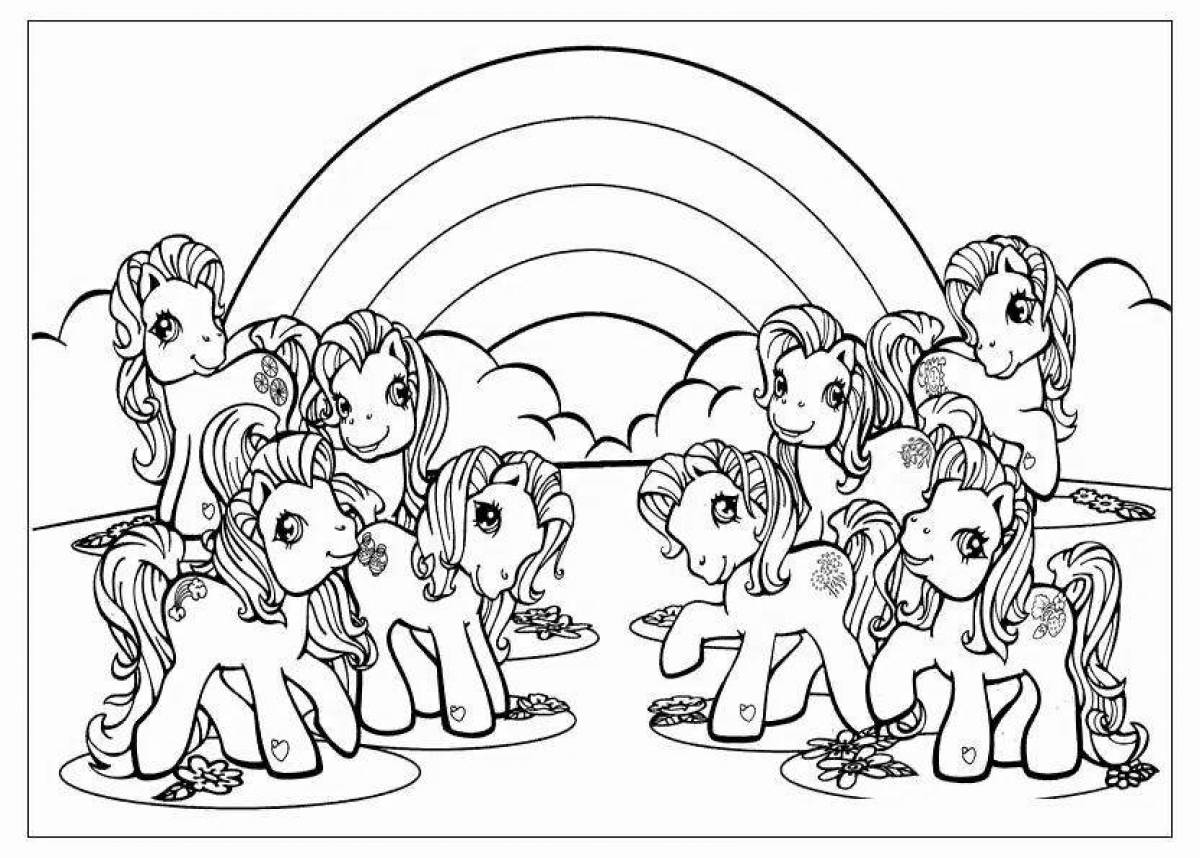 Rainbow friends coloring page #8