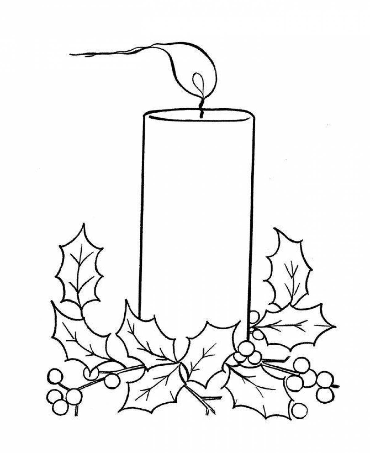 Christmas candle #3