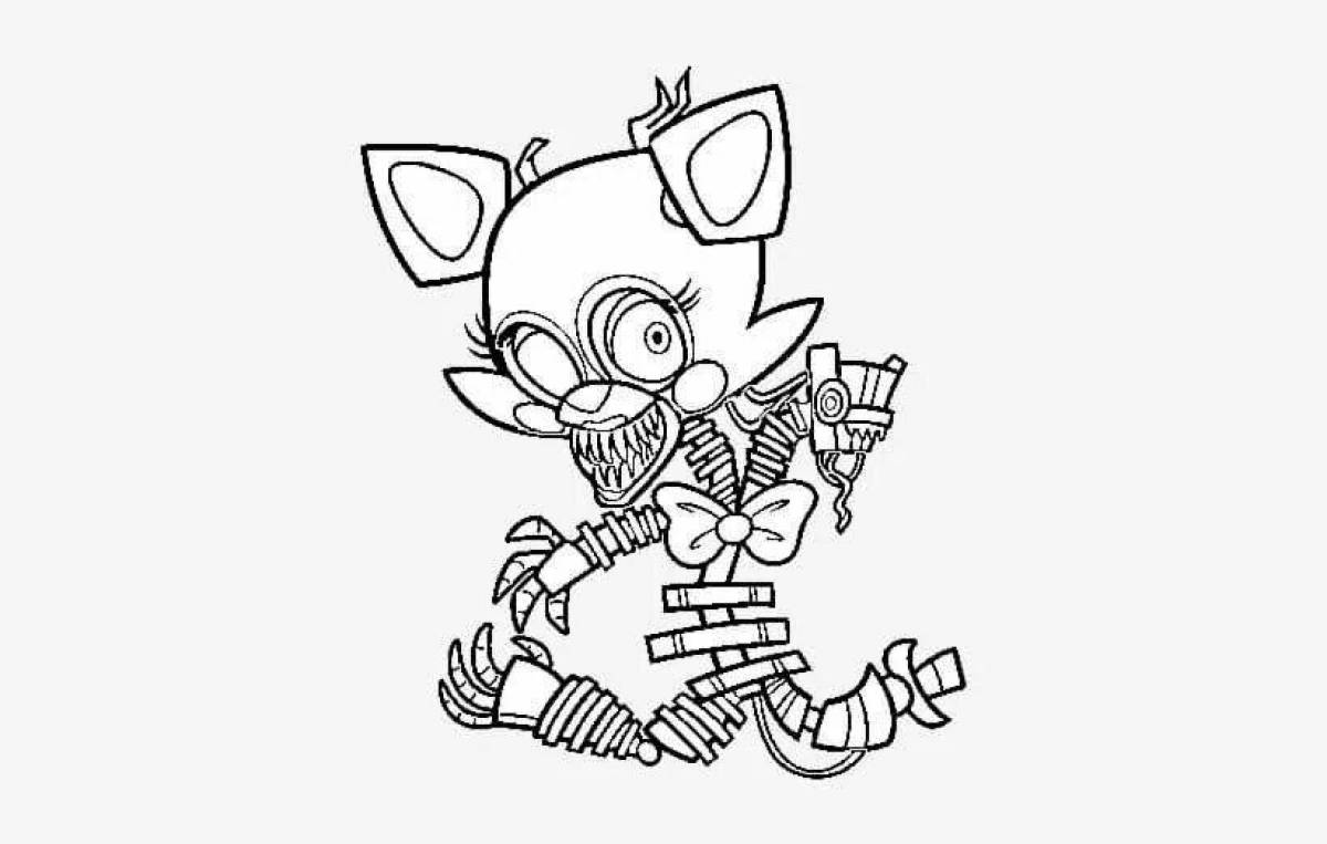 Coloring page witty foxy boo