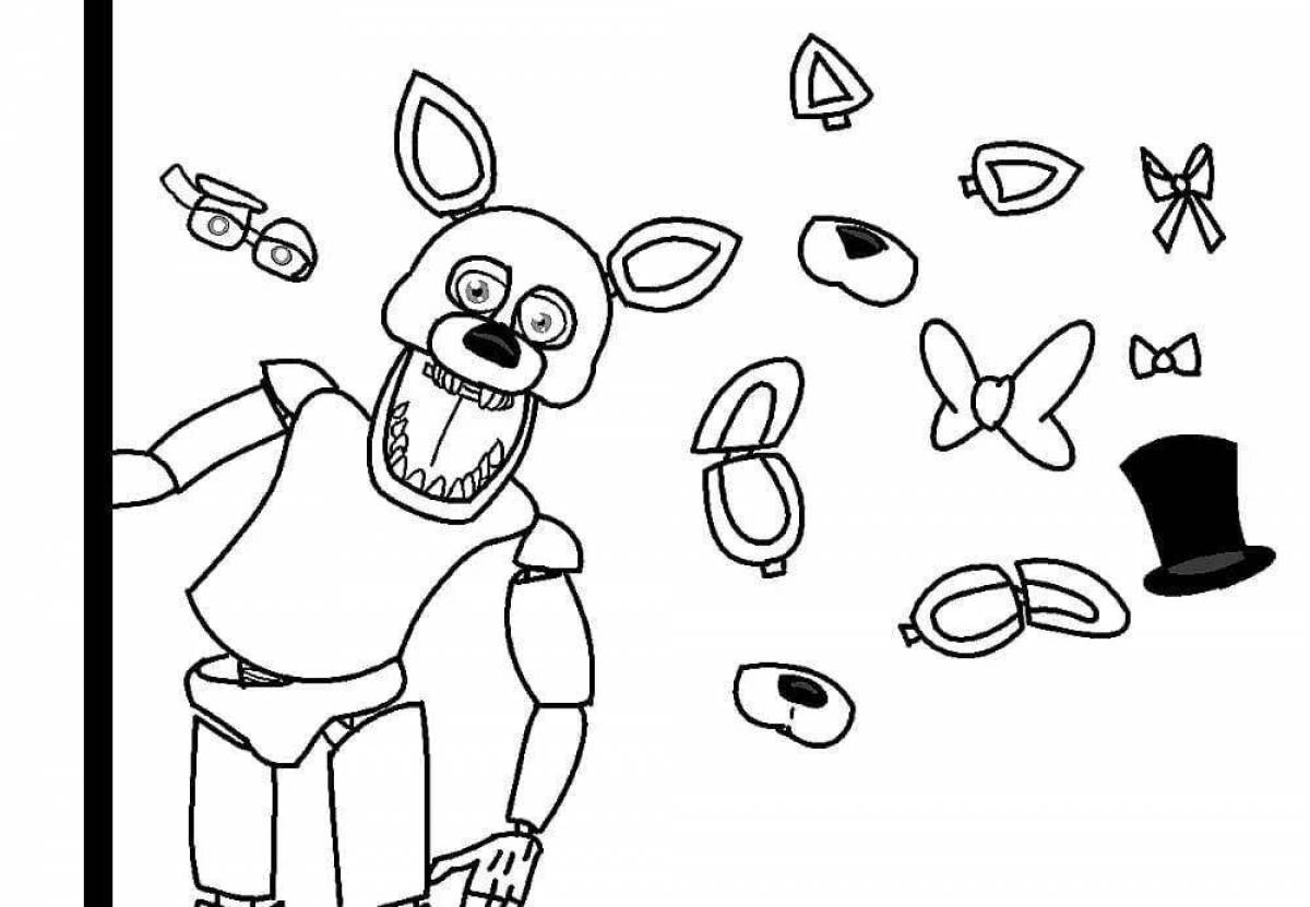 Foxy Boo Holiday Coloring Page