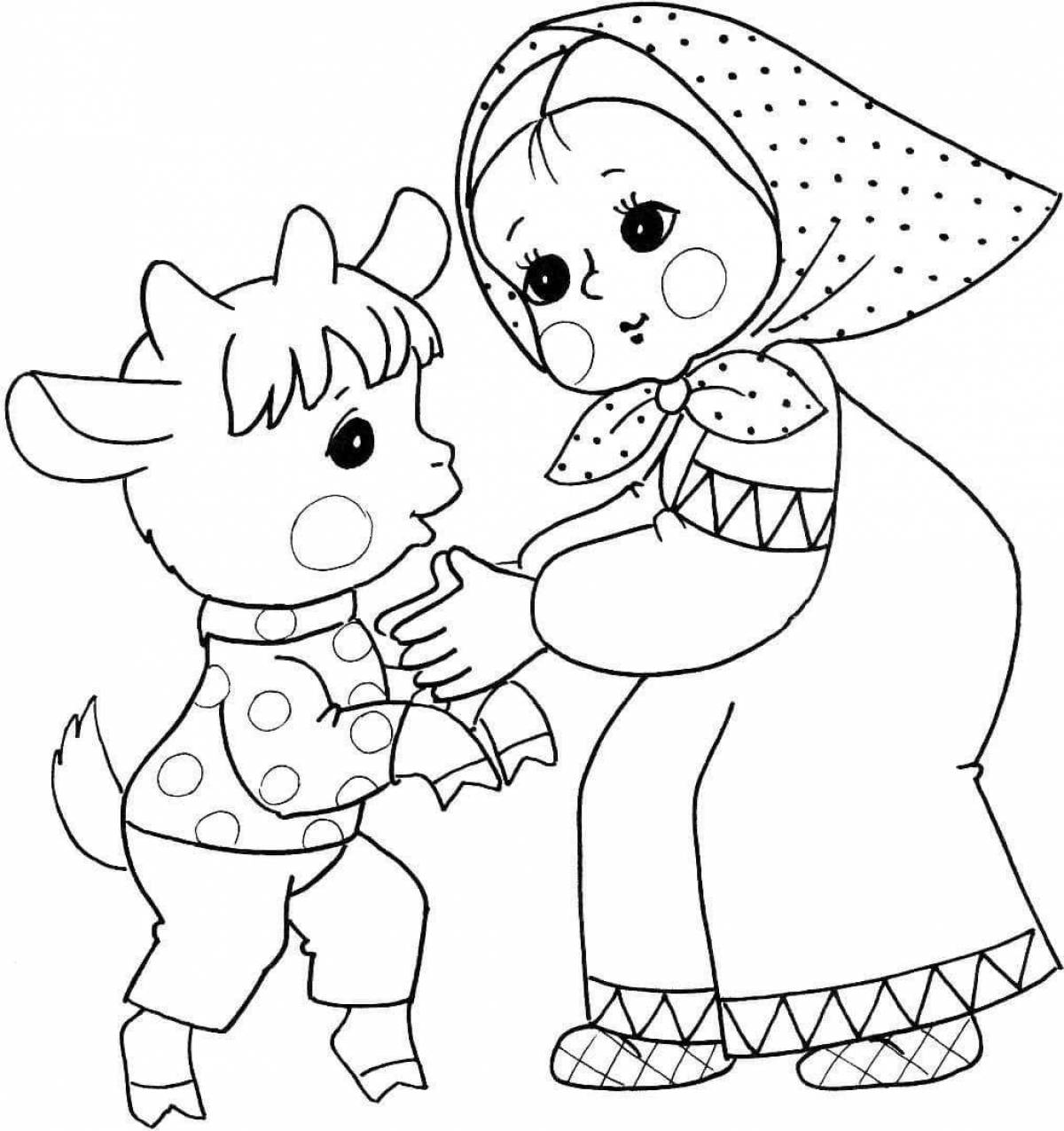 Beautiful coloring pages of fairy tale characters