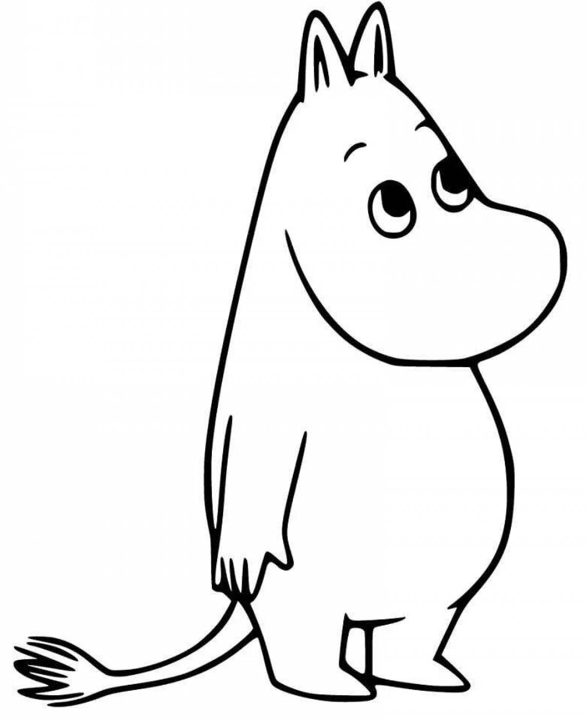 Magic Moomin coloring page