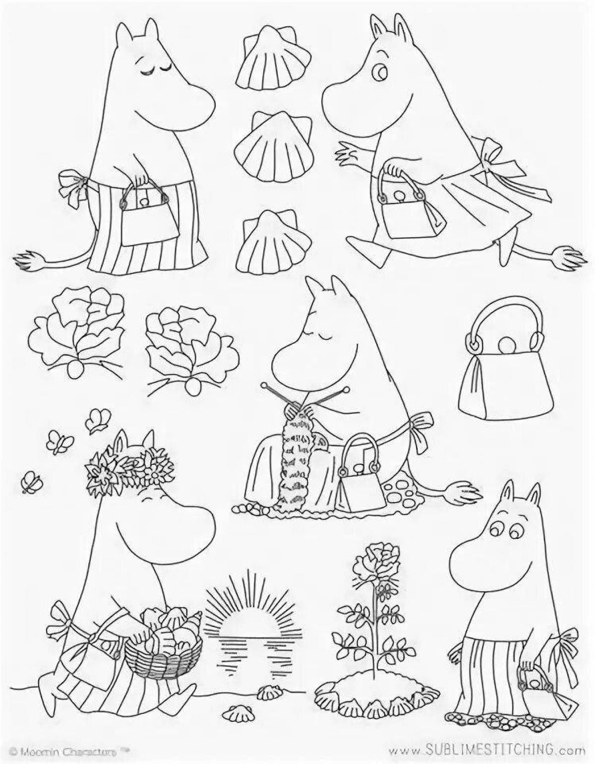 Moomin coloring book