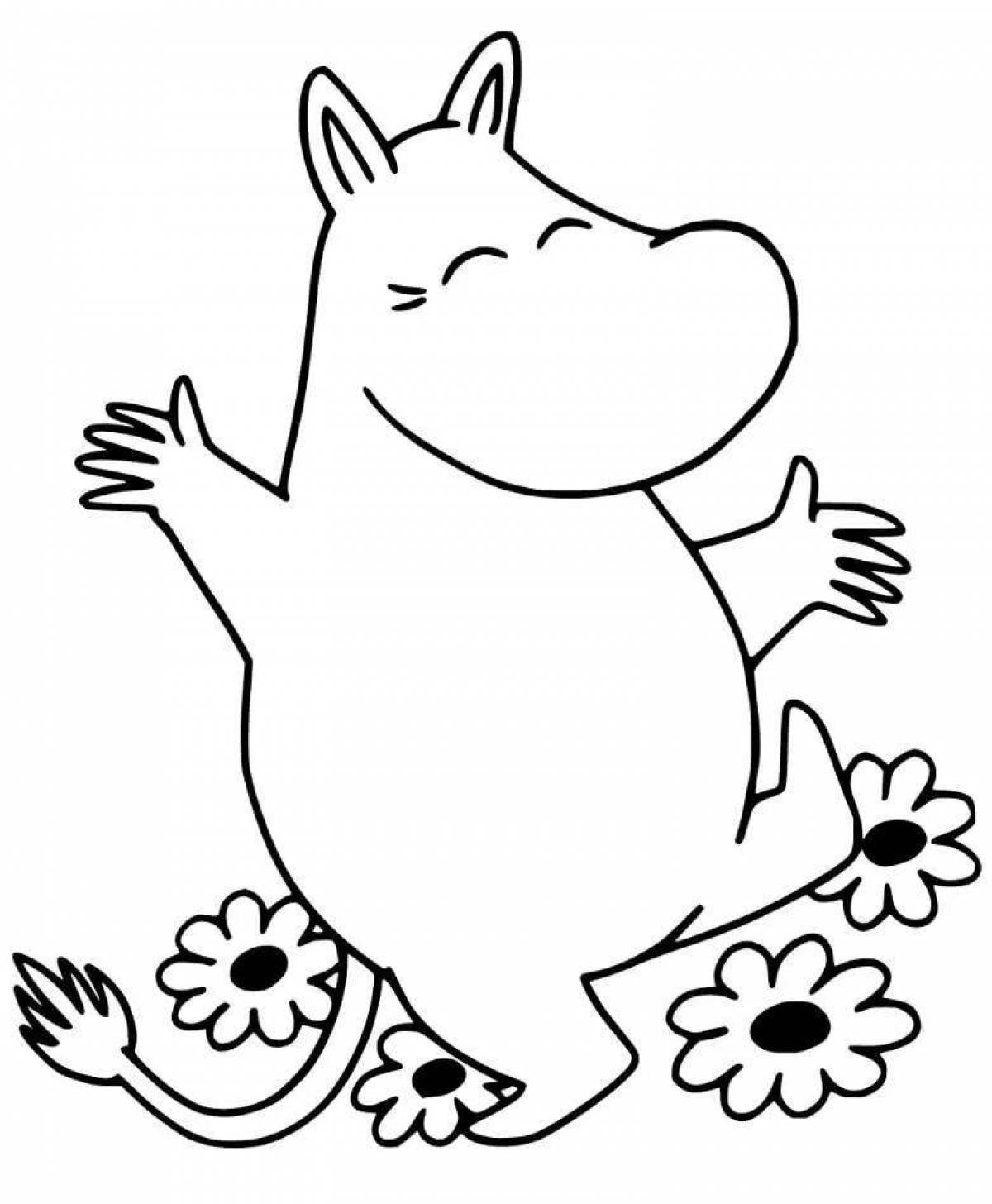 Moomin coloring page Moomin trolls
