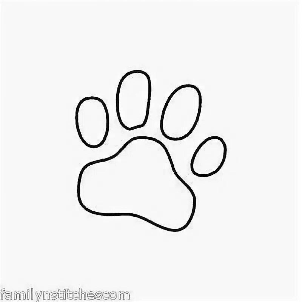 Cat's paw fun coloring book