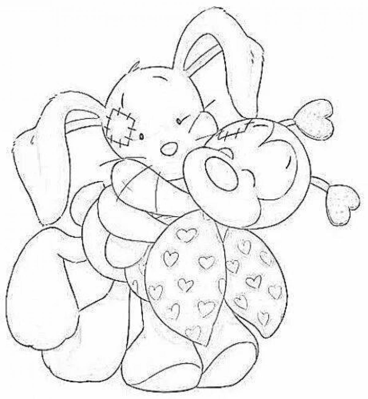 My bunny holiday coloring book