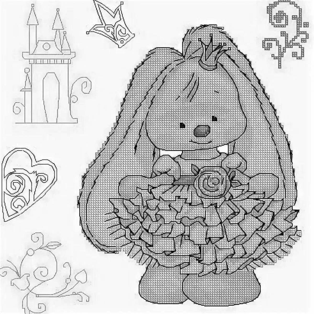Playtime mi bunny coloring page